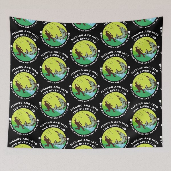 Item preview, Fishing And Into The River I Go To Lose My Mind And Find My Soul  designed and sold by GalaxyShirtUS.