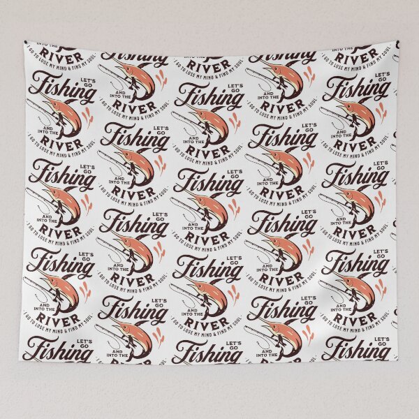 Item preview, Fishing And Into The River I Go To Lose My Mind And Find My Soul  designed and sold by GalaxyShirtUS.