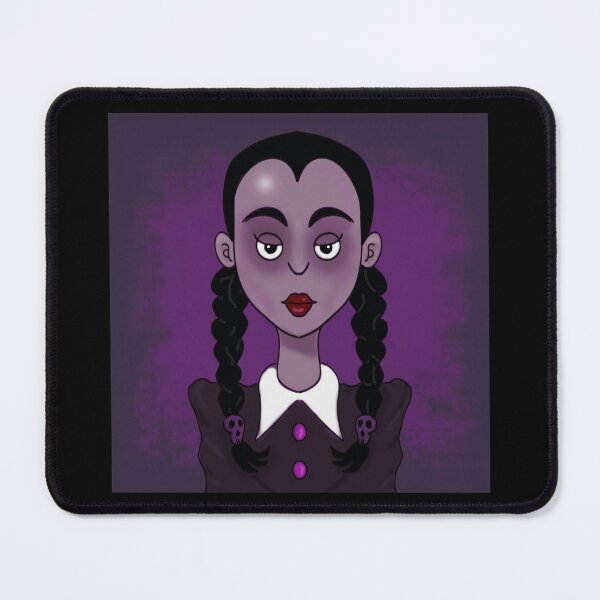 Item preview, Artistic Portrait Of Person With Skull Hair Ties Purple Background on Black designed and sold by CreativeCranium.