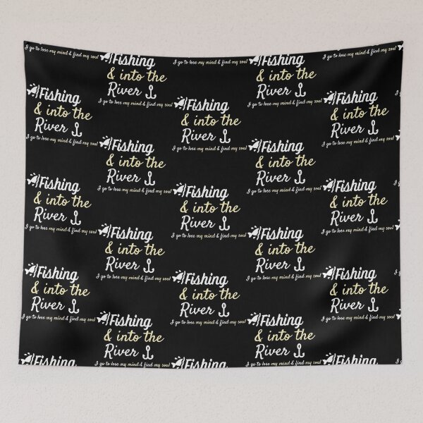Item preview, Fishing And Into The River I Go To Lose My Mind And Find My Soul  designed and sold by GalaxyShirtUS.