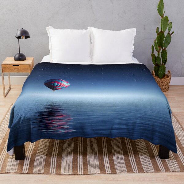 Item preview, WATERSCAPES #30 - Hot Air Balloon Reflected Over Ocean designed and sold by DEL-Productions.