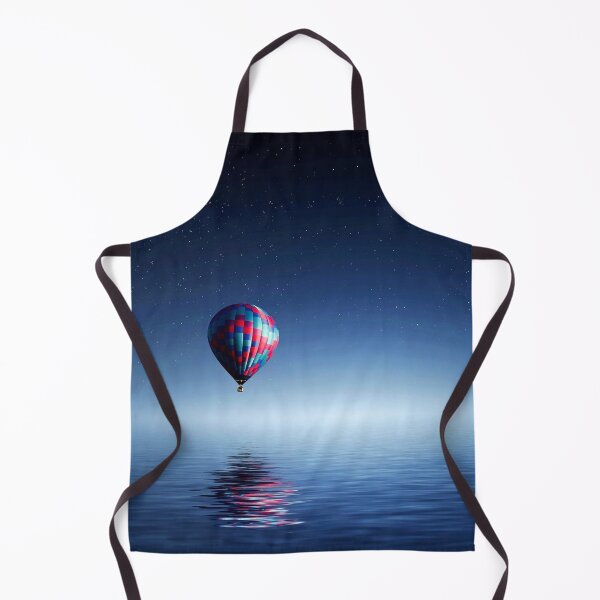 Item preview, WATERSCAPES #30 - Hot Air Balloon Reflected Over Ocean designed and sold by DEL-Productions.
