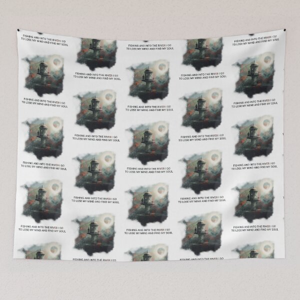Item preview,  Fishing And Into The River I Go To Lose My Mind And Find My Soul  designed and sold by GalaxyShirtUS.