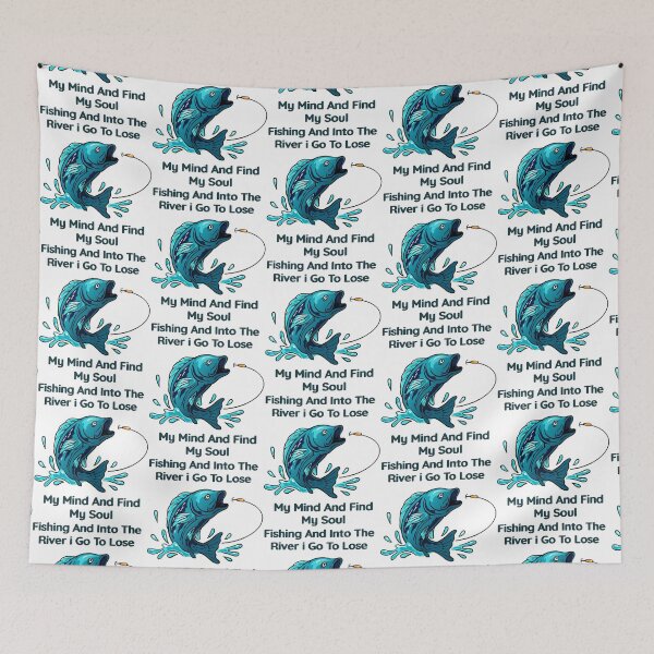Item preview, Fishing And Into The River I Go To Lose My Mind And Find My Soul  designed and sold by GalaxyShirtUS.