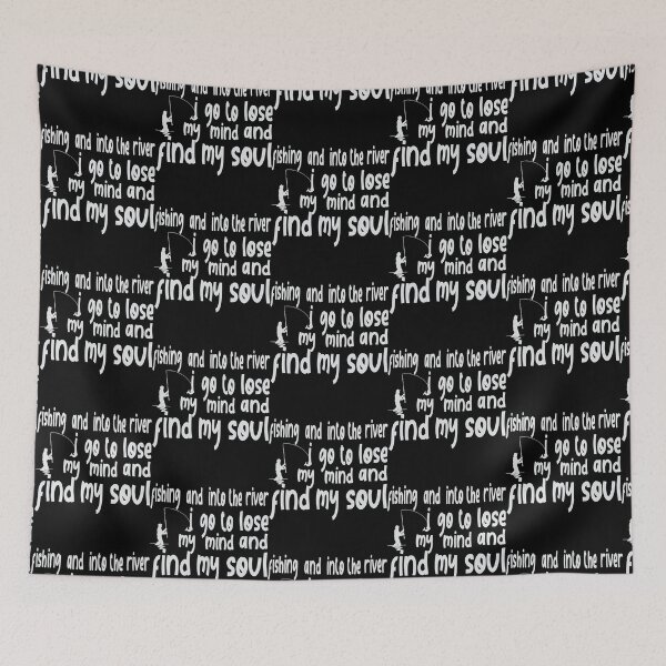 Item preview,  Fishing And Into The River I Go To Lose My Mind And Find My Soul  designed and sold by GalaxyShirtUS.