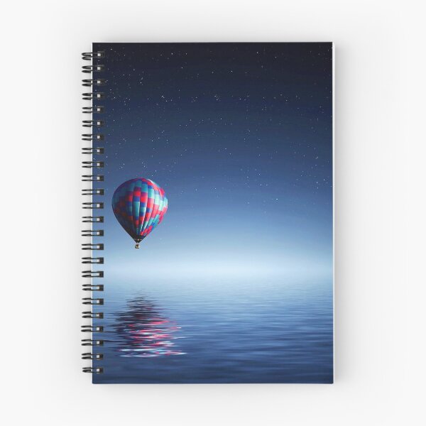Item preview, WATERSCAPES #30 - Hot Air Balloon Reflected Over Ocean designed and sold by DEL-Productions.