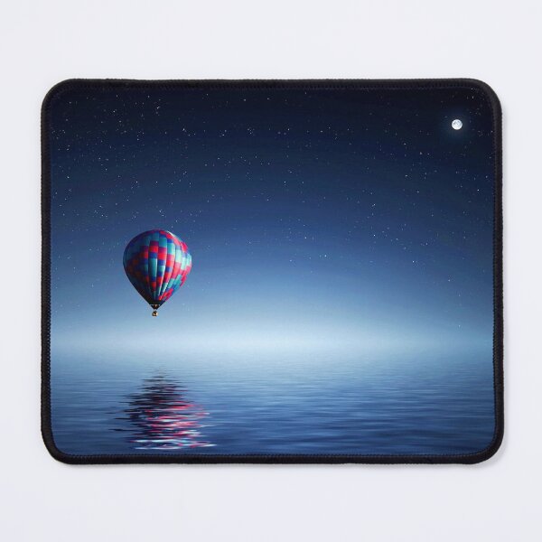 Item preview, WATERSCAPES #30 - Hot Air Balloon Reflected Over Ocean designed and sold by DEL-Productions.