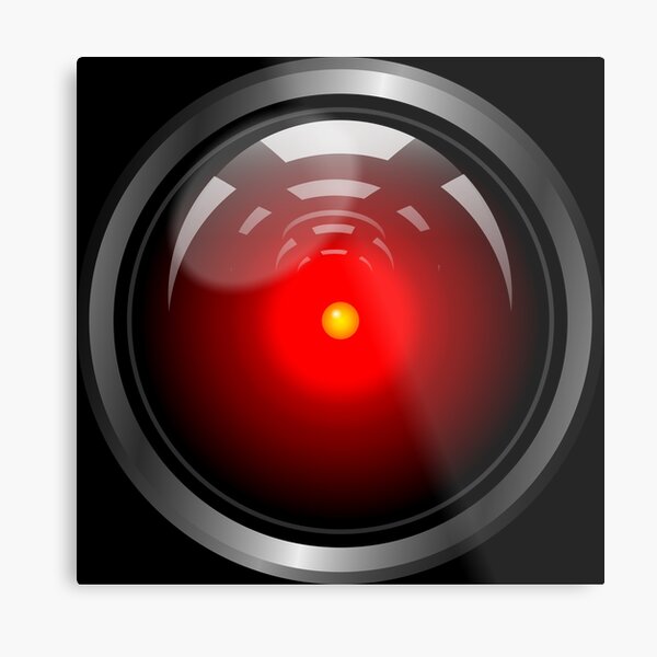 Hal 9000 (updated) Metal Print