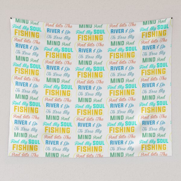 Item preview, FISHING-Fishing And Into The River I Go To Lose My Mind And Find My Soul designed and sold by GalaxyShirtUS.