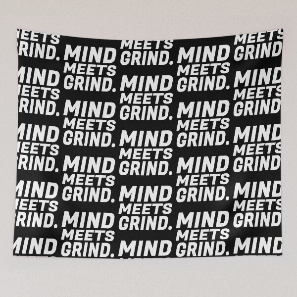 Item preview, MIND MEETS GRIND STATEMENT SHIRT designed and sold by aydapadi.