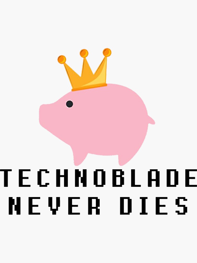 technoblade logo  Sticker for Sale by Angelicaves