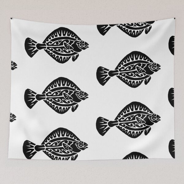 Item preview, Flat Fish Tribal Design  designed and sold by KitayamaDesigns.