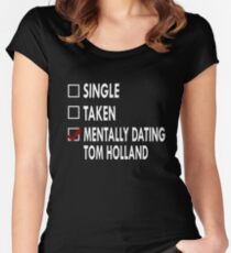 Dating Tom Holland Women's Fitted Scoop T-Shirt