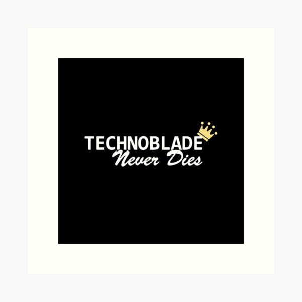 technoblade logo  Sticker for Sale by Angelicaves