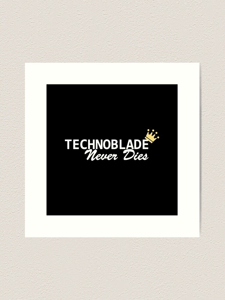 technoblade logo  Sticker for Sale by Angelicaves