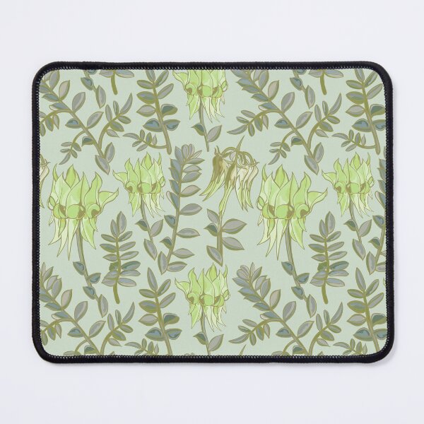 Item preview, Sturt Desert Pea Pattern - Green Palette designed and sold by Sketchbook Designs.