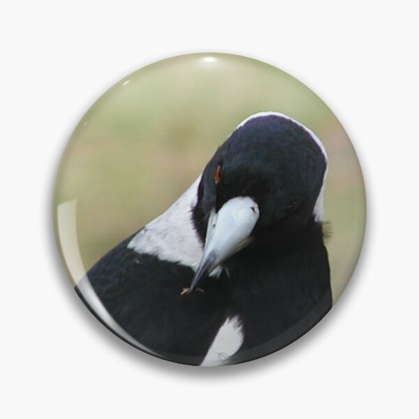 Item preview, Australian Magpie with Leaf in Beak designed and sold by MottoDigging.