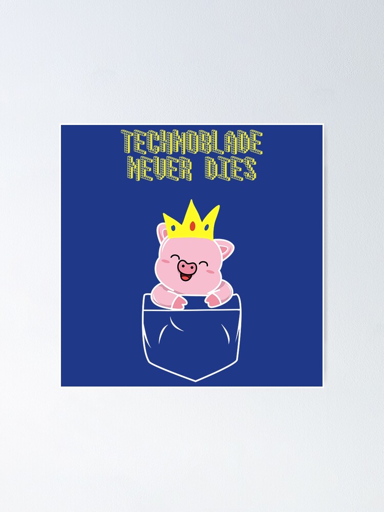 technoblade logo  Sticker for Sale by Angelicaves