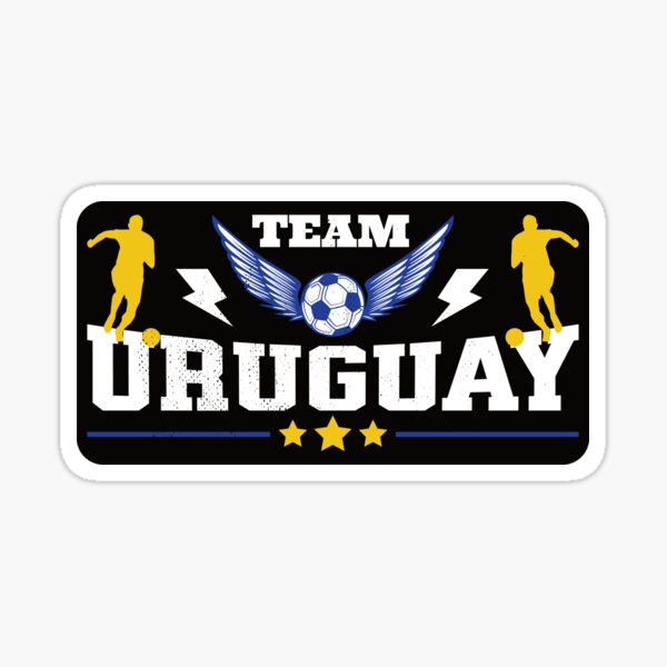 Premium Vector  Uruguay national flag football crest