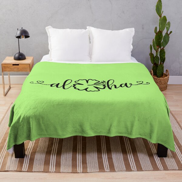 Item preview, Aloha Hibiscus Hawaiian Greeting Goodbye Black Typography designed and sold by MindfulMeta.