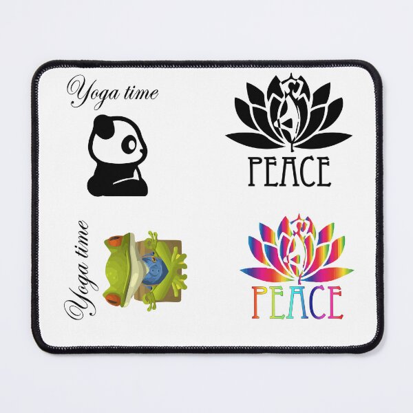 Item preview, Yoga and meditation practice sticker bundle designed and sold by Nikmay Design.