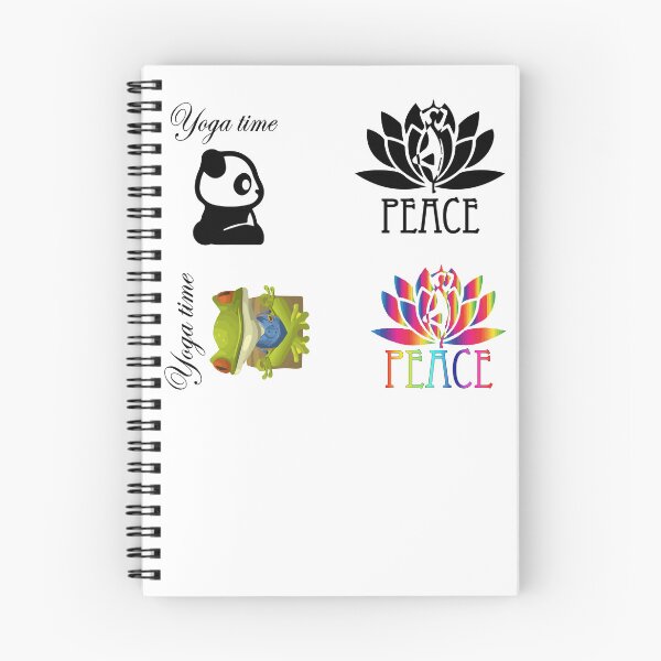 Item preview, Yoga and meditation practice sticker bundle designed and sold by Nikmay Design.