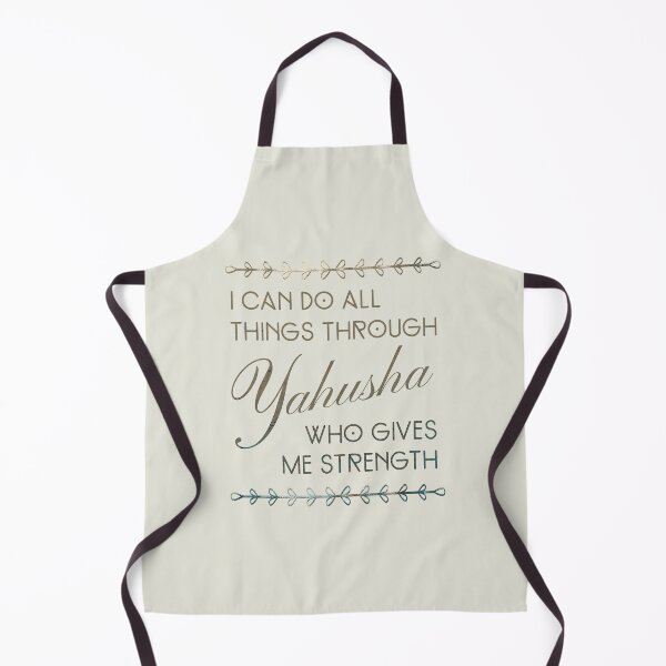 Item preview, I Can Do All Things Through Yahusha (Yeshua) - Christian Quote designed and sold by Narrow-Path.