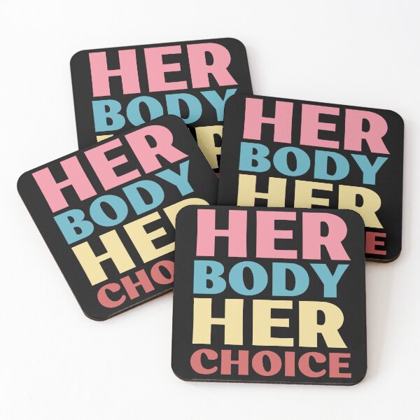 Item preview, HER body HER choice women's rights pro choice feminist designed and sold by IdeaIllustrator.