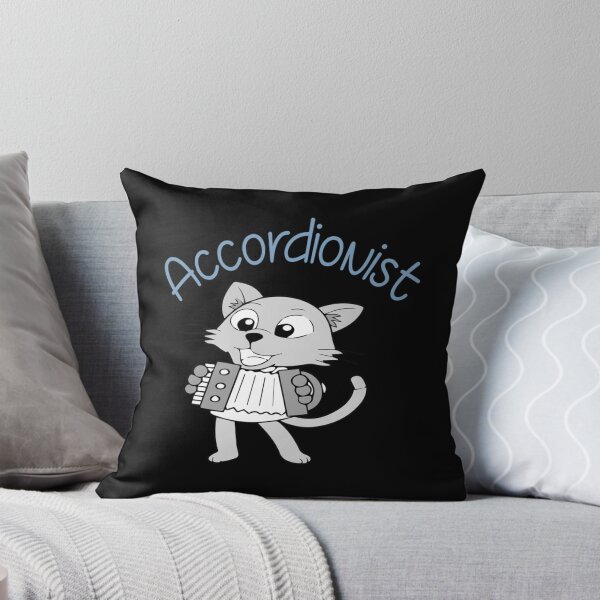 Item preview, Accordionist Cute Cat Accordionist Pullover Sweatshirt designed and sold by denissebla.
