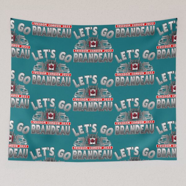 Item preview, LETS GO BRANDEAU - CONVOY TRUCKERS FOR FREEDOM -LIBERTE - FREEDOM CONVOY 2022 TRUCKERS designed and sold by UriGomezArt.