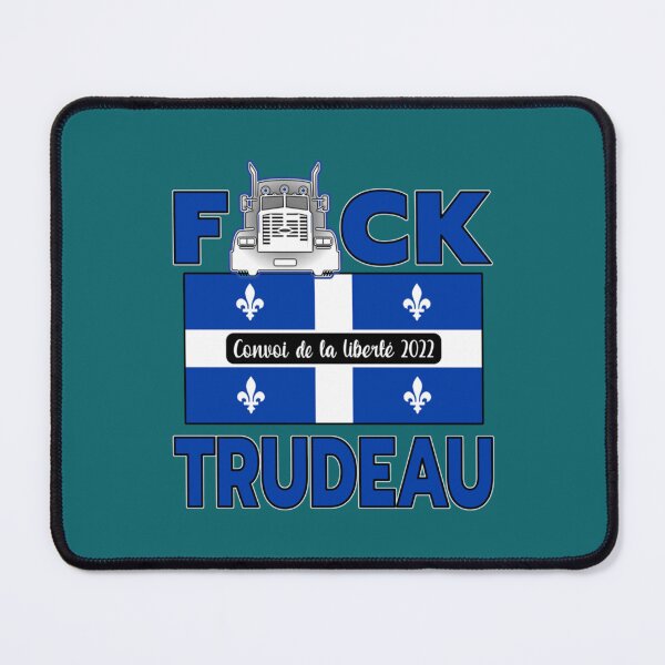 Item preview, QUÉBEC FLAG - F-CK TRUDEAU SAVE CANADA FREEDOM CONVOY 2022 TRUCKERS QUÉBEC designed and sold by UriGomezArt.