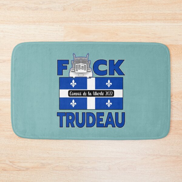 Item preview, QUÉBEC FLAG - F-CK TRUDEAU SAVE CANADA FREEDOM CONVOY 2022 TRUCKERS QUÉBEC designed and sold by UriGomezArt.