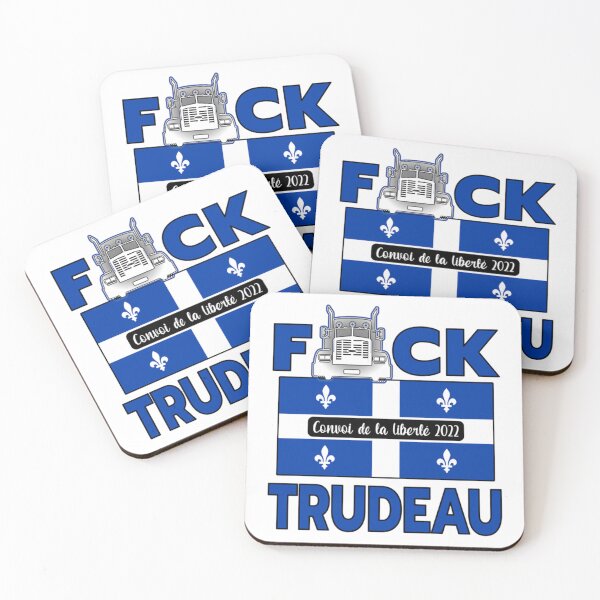 Item preview, BANDERA DE QUÉBEC - F-CK TRUDEAU SAVE CANADA FREEDOM CONVOY 2022 TRUCKERS QUÉBEC designed and sold by UriGomezArt.