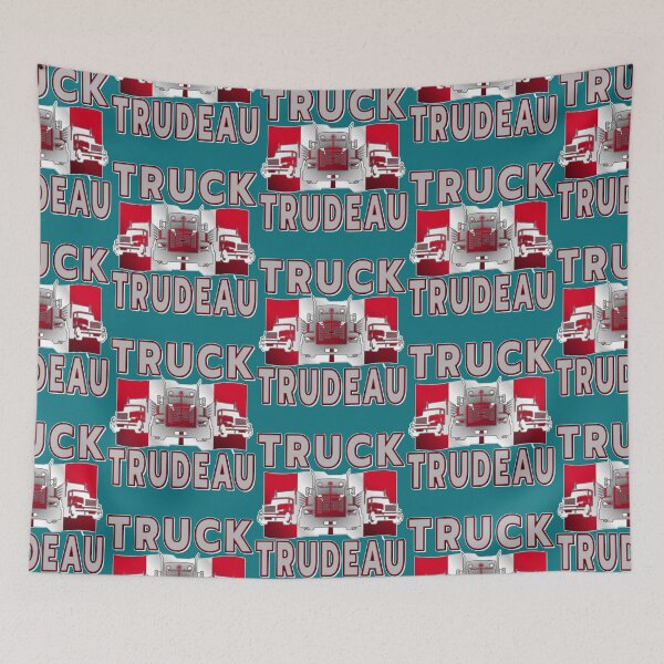 Item preview, TRUCK TRUDEAU SAVE CANADA FREEDOM CONVOY OF TRUCKERS designed and sold by UriGomezArt.