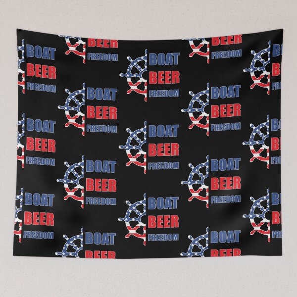 Item preview, Boat Beer Freedom Nautical Boating 4th Of July Boaters designed and sold by lloyd68.