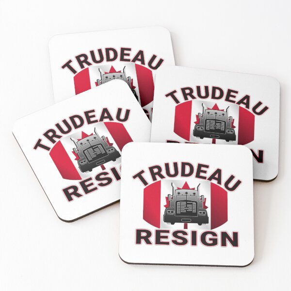 Item preview, TRUDEAU DEBE IRSE A RENUNCIA SALVAR CANADA FREEDOM CONVOY 2022 TRUCKERS LETRAS ROJAS designed and sold by UriGomezArt.