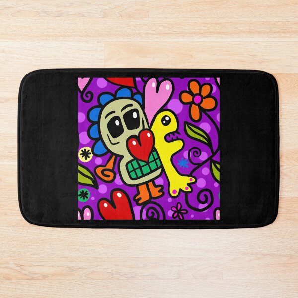 Item preview, Skull, Heart, Flowers In Stunning Multicolor Abstract Design designed and sold by CreativeCranium.