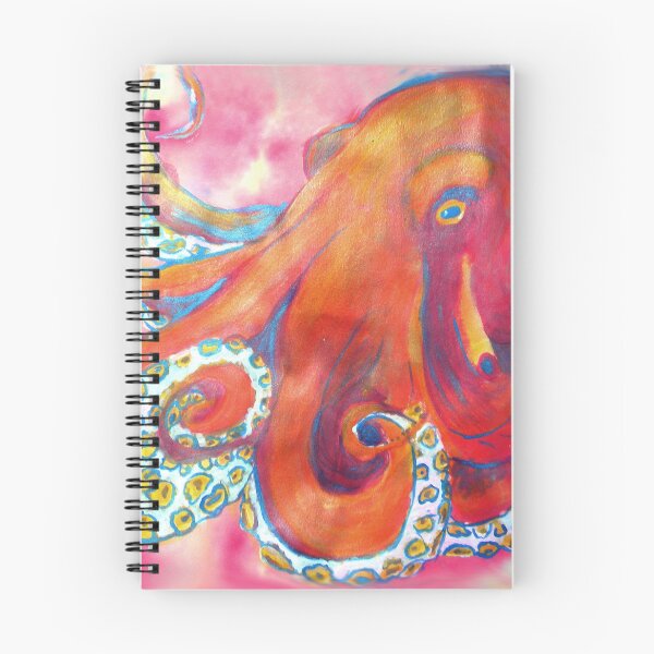 Item preview, Ponderous Octopus in Pink and Orange designed and sold by PaintedPuffer.