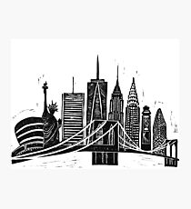 Linocut New York Photographic Print