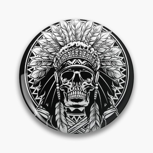 Item preview, Native American Skull designed and sold by ItsMeRuva.
