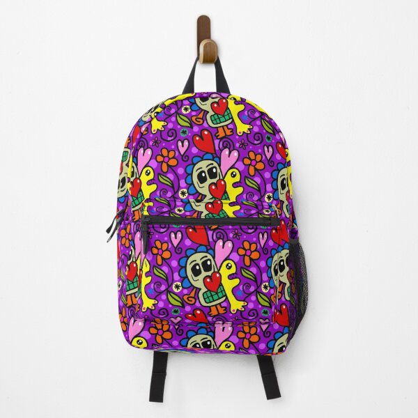 Item preview, Skull, Heart, Flowers In Stunning Multicolor Abstract Design designed and sold by CreativeCranium.