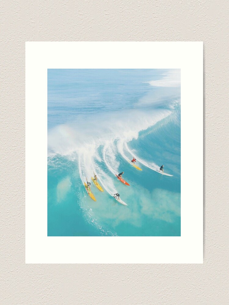 Aesthetic Summer Full of Surfing | Art Print