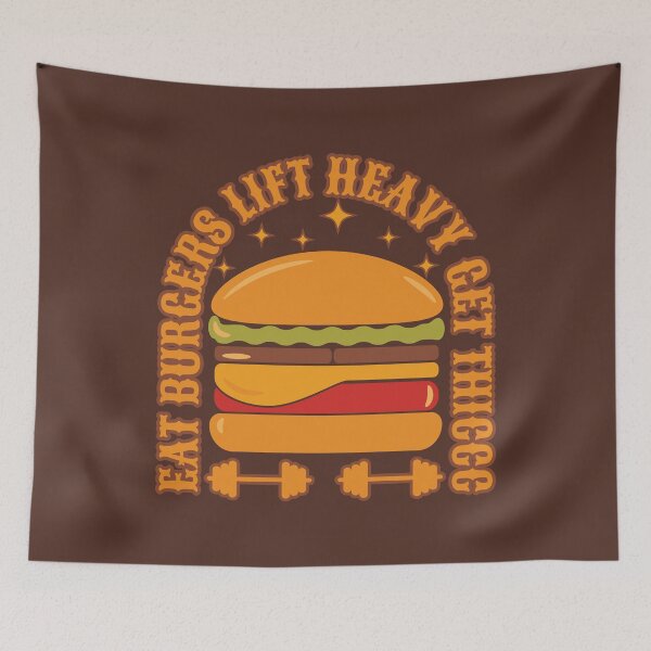Item preview, Eat Burgers Lift Heavy Get Thiccc designed and sold by Styler Design.