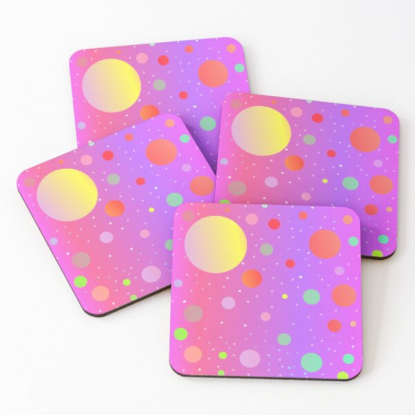 Item preview, Lilac multicolor dot pattern | lilac magenta colorful dots  designed and sold by lausn.