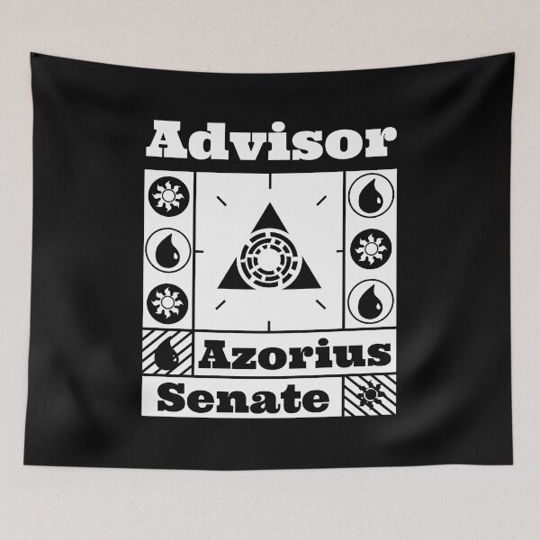 Item preview, Azorius Senate  Advisor  MTG Ravnica Guild Blue on White designed and sold by marabritf.