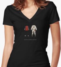 Back to the Future Women's Fitted V-Neck T-Shirt