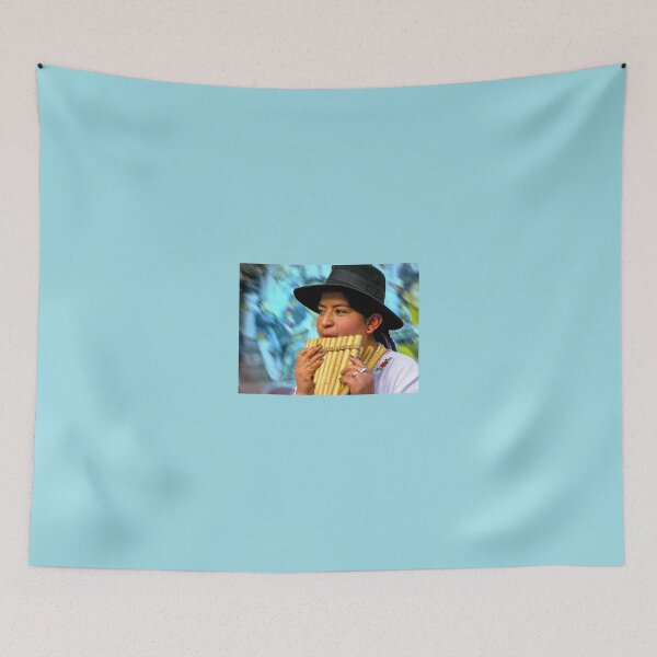 Item preview, Pan flute player designed and sold by indiafrankk.
