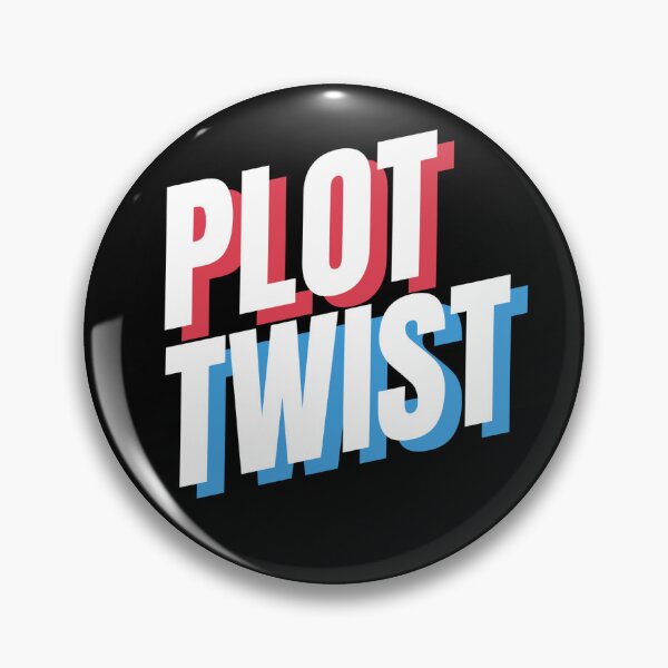 Item preview, Plot Twist Funny Quirky Sticker designed and sold by crazymessygirl.