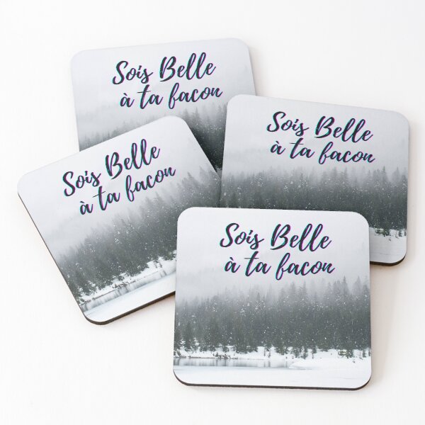 Item preview, Be beautiful in your own way - popular French quotes theme gifts  designed and sold by RebelliousRosee.