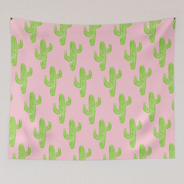 Artikelvorschau, Linocut Kakteen Minty Pinky entworfen und verkauft von BiancaGreen.